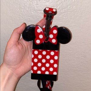 Minnie Mouse lanyard 🖤❤️✨
